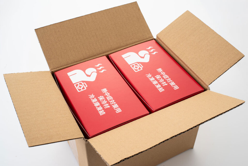 熱中症対策用保冷材 冷凍庫凍結用外箱